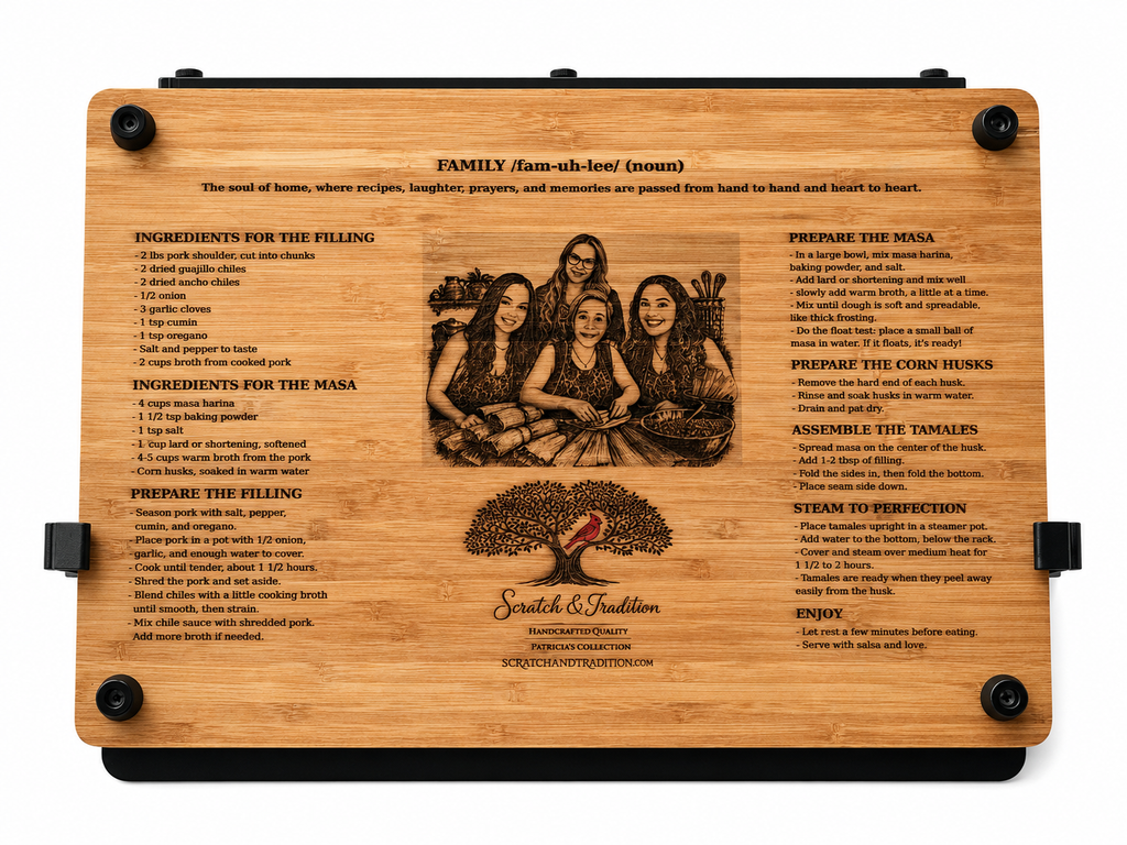 The Dual Tamale Spreader and Cutting Board