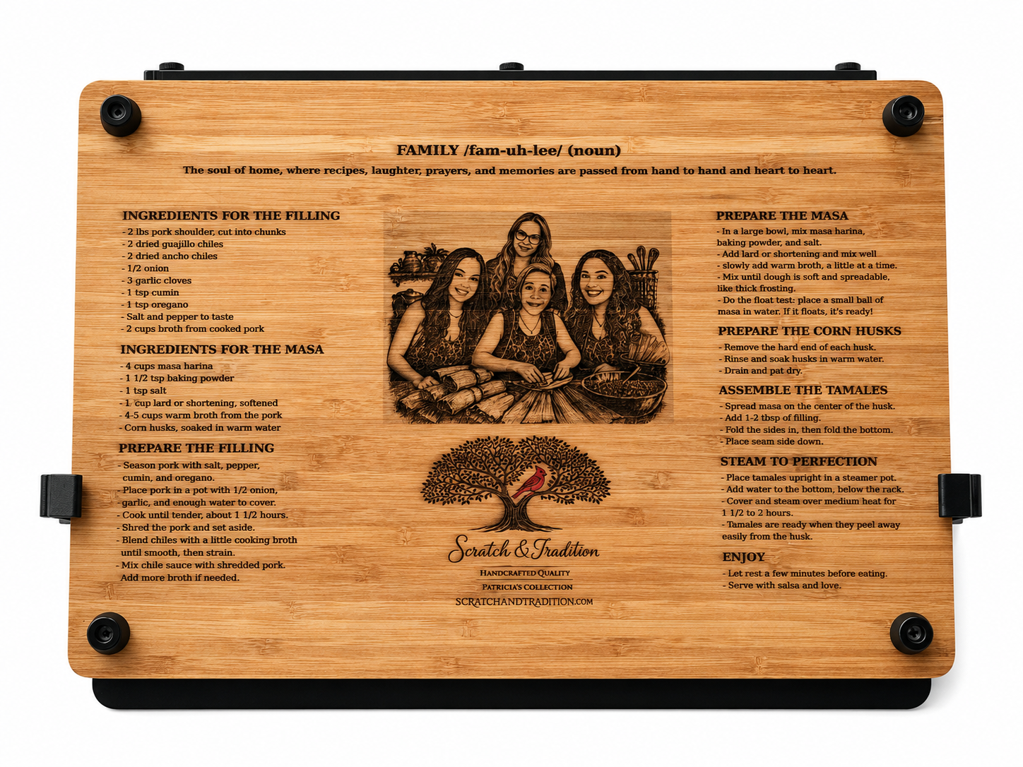 The Dual Tamale Spreader and Cutting Board